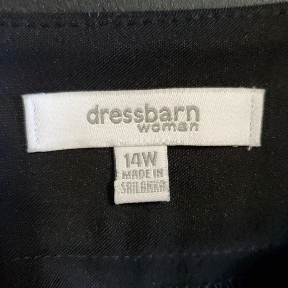 Dressbarn Grn & Brn Floral, Sleeveless Midi Dress. Size 14W - Picture 9 of 10